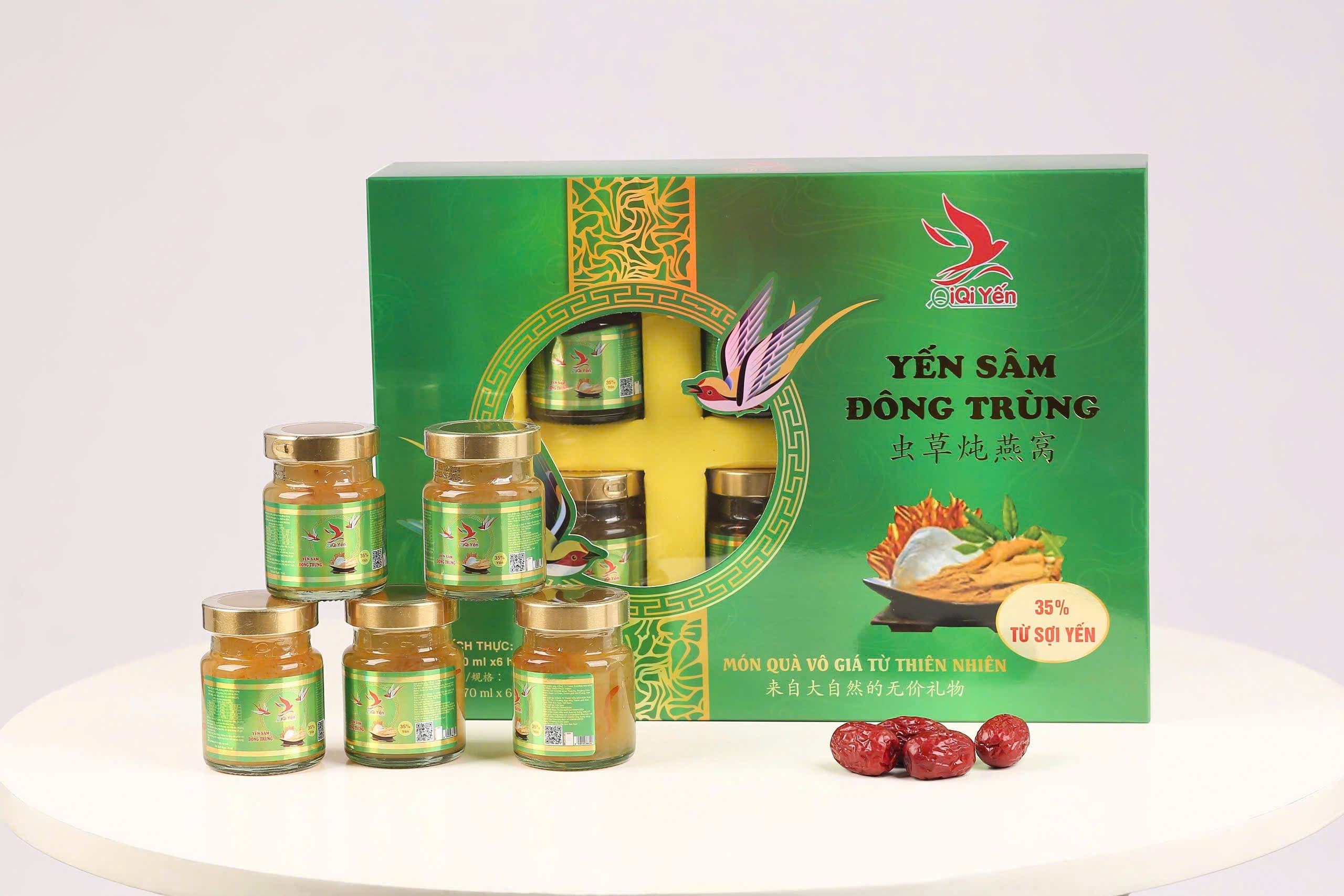 Set 6 Hũ Yến Sâm Đông Trùng Hạ Thảo