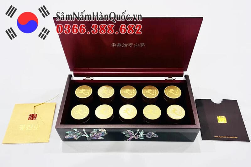 Ngưu Tổng Thống Dát Vàng Samdawon 10 Viên