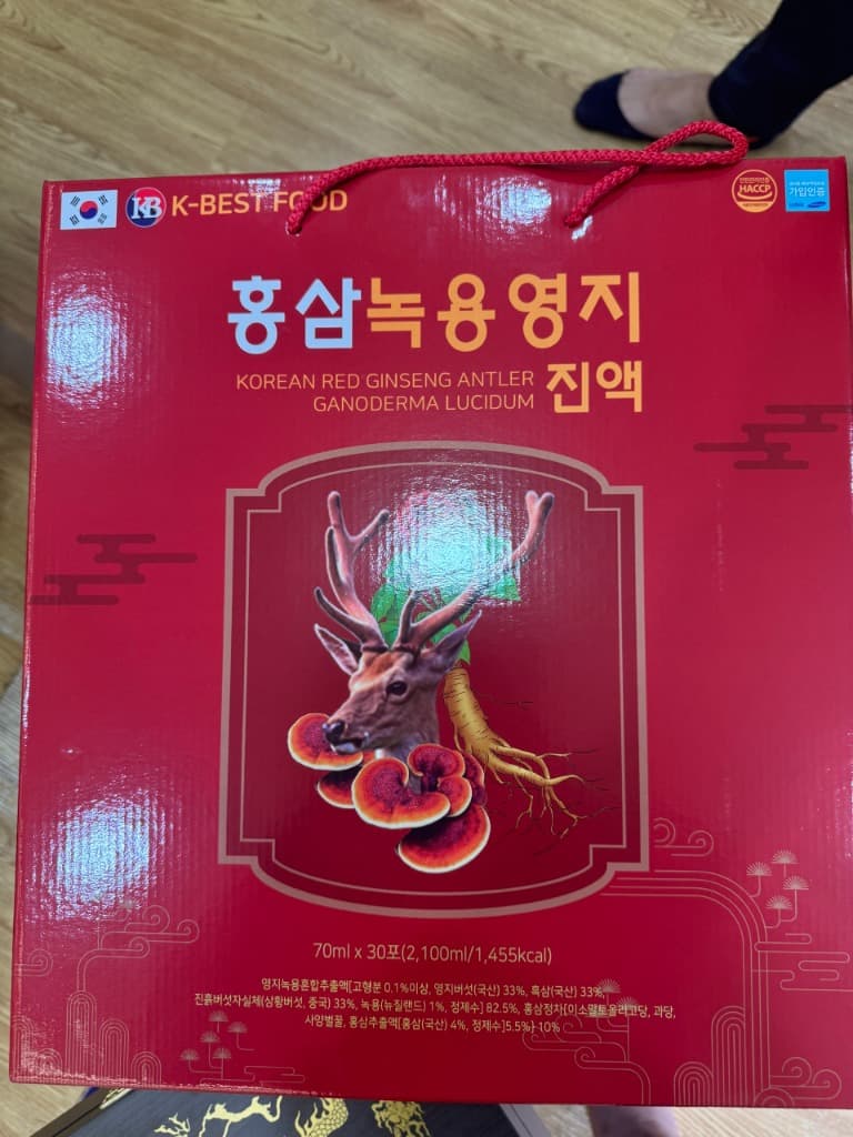 Nước Hồng Sâm Nhung Hươu Linh Chi K-Best Food