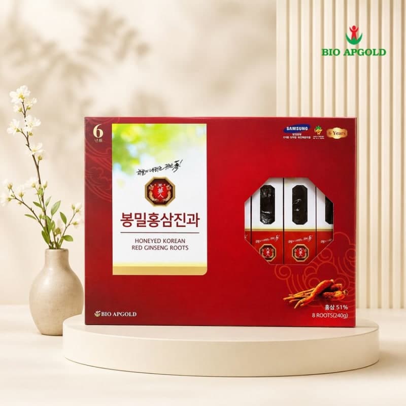 Sâm Củ Tẩm Mật Ong Hàn Quốc Chính Hãng – Hồng Sâm Củ Tẩm Mật Ong Cao Cấp
