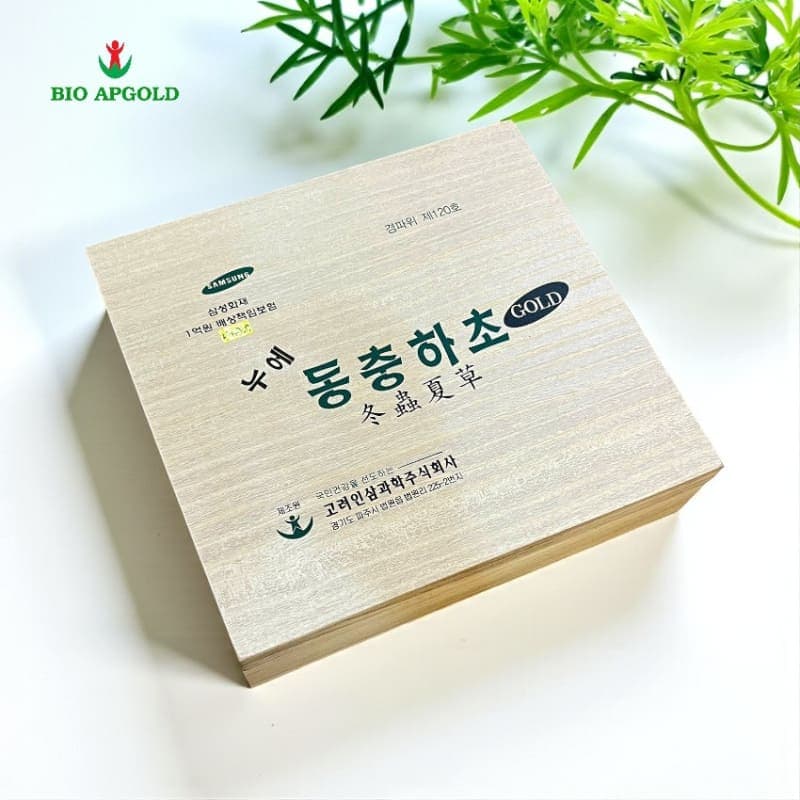 Nước Đông Trùng Hạ Thảo Hàn Quốc Hộp 60 Gói Bio Apgold