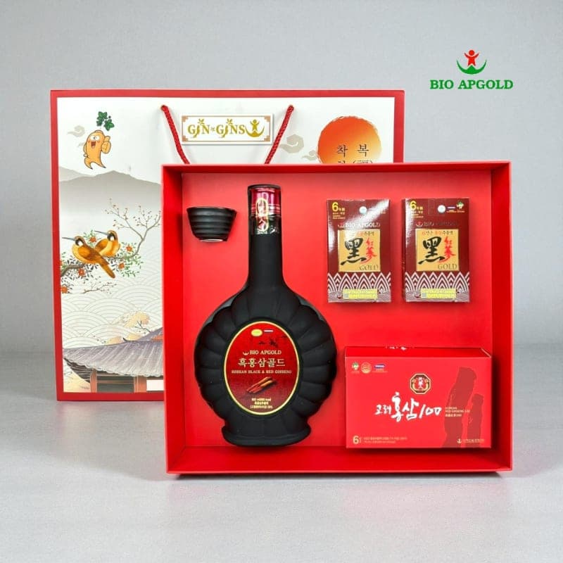 Bộ Quà Tặng Hắc Sâm Cao Cấp Hàn Quốc - Quà Tặng Sang Trọng Đón Tết