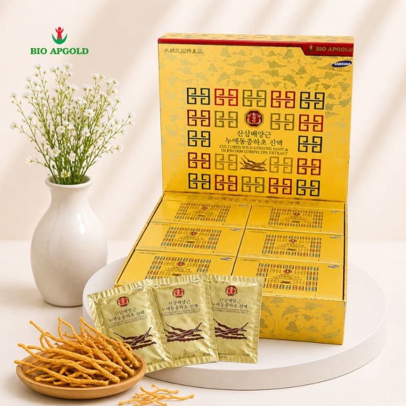 Nước Sâm Núi Đông Trùng Hạ Thảo Hàn Quốc Hộp 30 Gói – Nước Đông Trùng Hạ Thảo Sâm Núi Hàn Quốc Chính Hãng