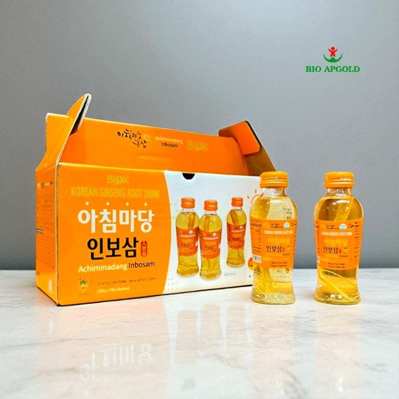 Nước Sâm Có Củ Hàn Quốc Archimmadang (Hộp 10 Chai x 120ml) – Bồi Bổ Sức Khỏe, Tăng Cường Sinh Lực Hiệu Quả