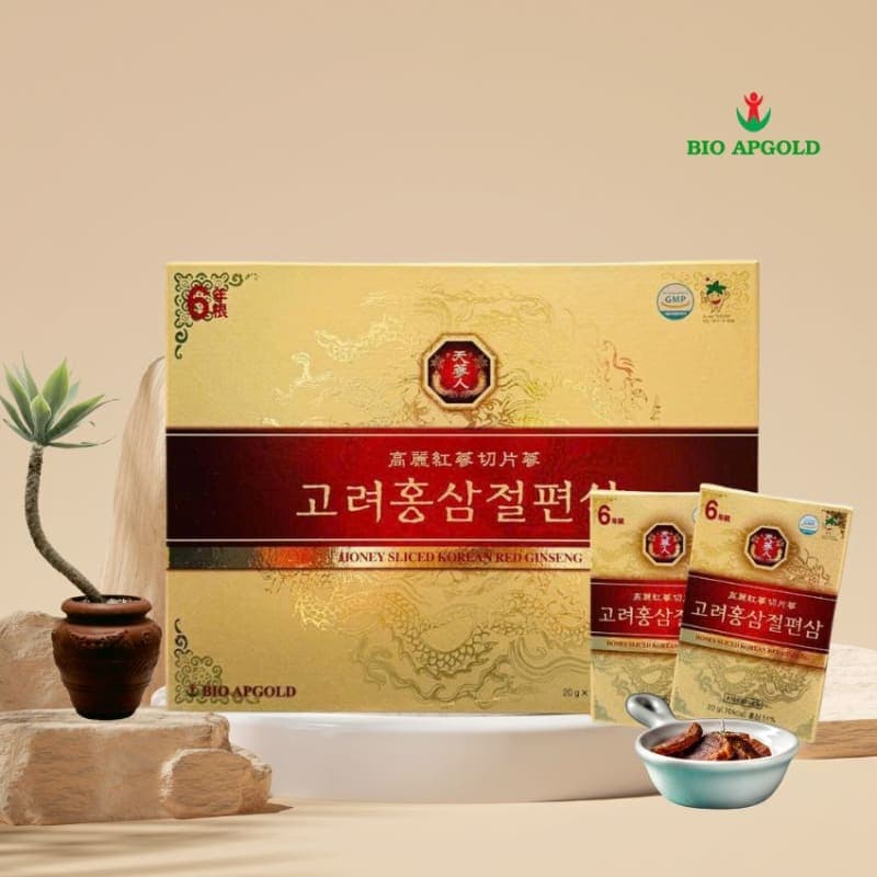 Sâm Lát Tẩm Mật Ong Hàn Quốc Chính Hãng – Hồng Sâm Lát Mật Ong Cao Cấp