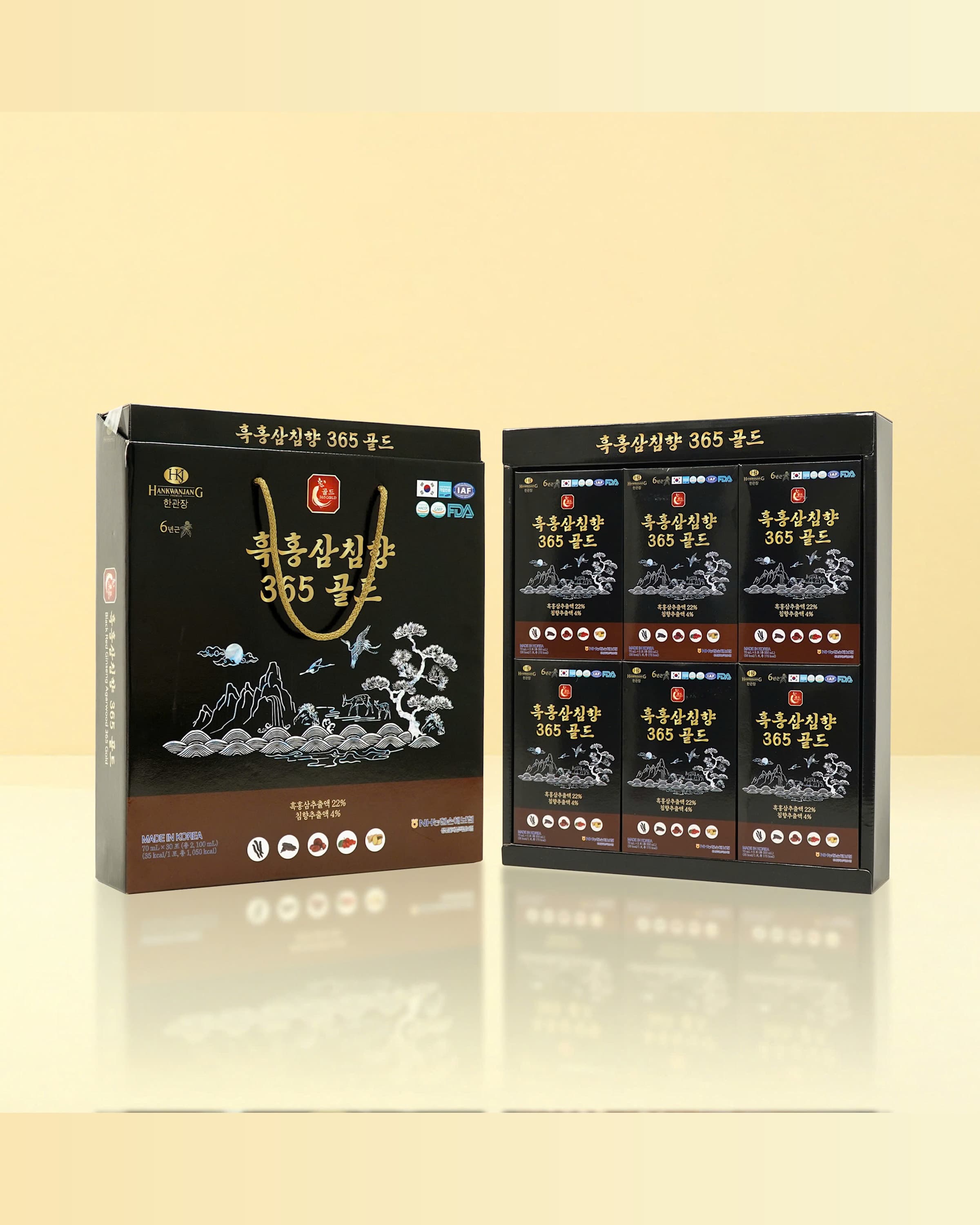 Hankwanjang Hắc Hồng Sâm Trầm Hương 365 Gold (70ml x 30)
