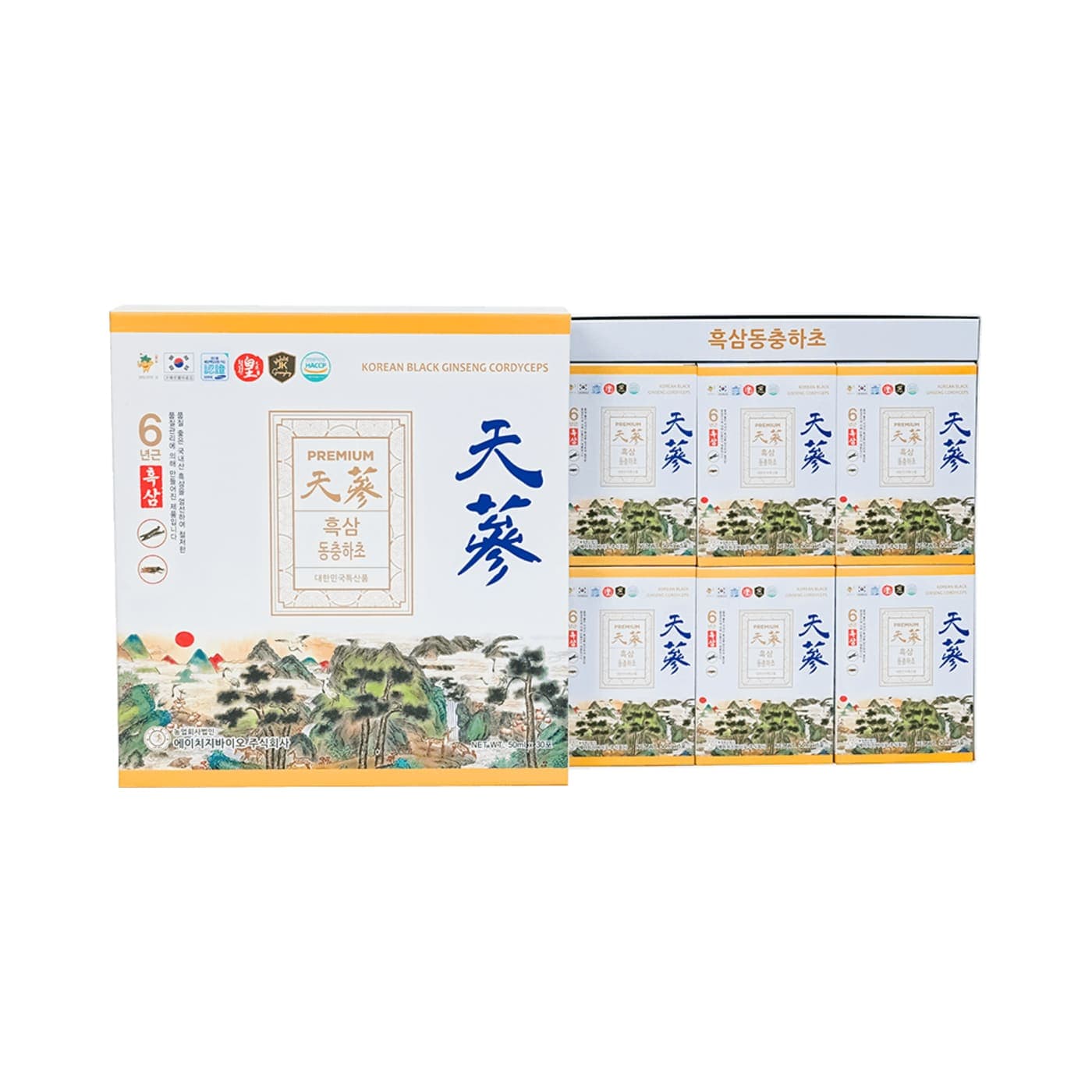 Nước Hắc Sâm Đông Trùng Hạ Thảo Premium – Hộp 30 Gói x 50ml