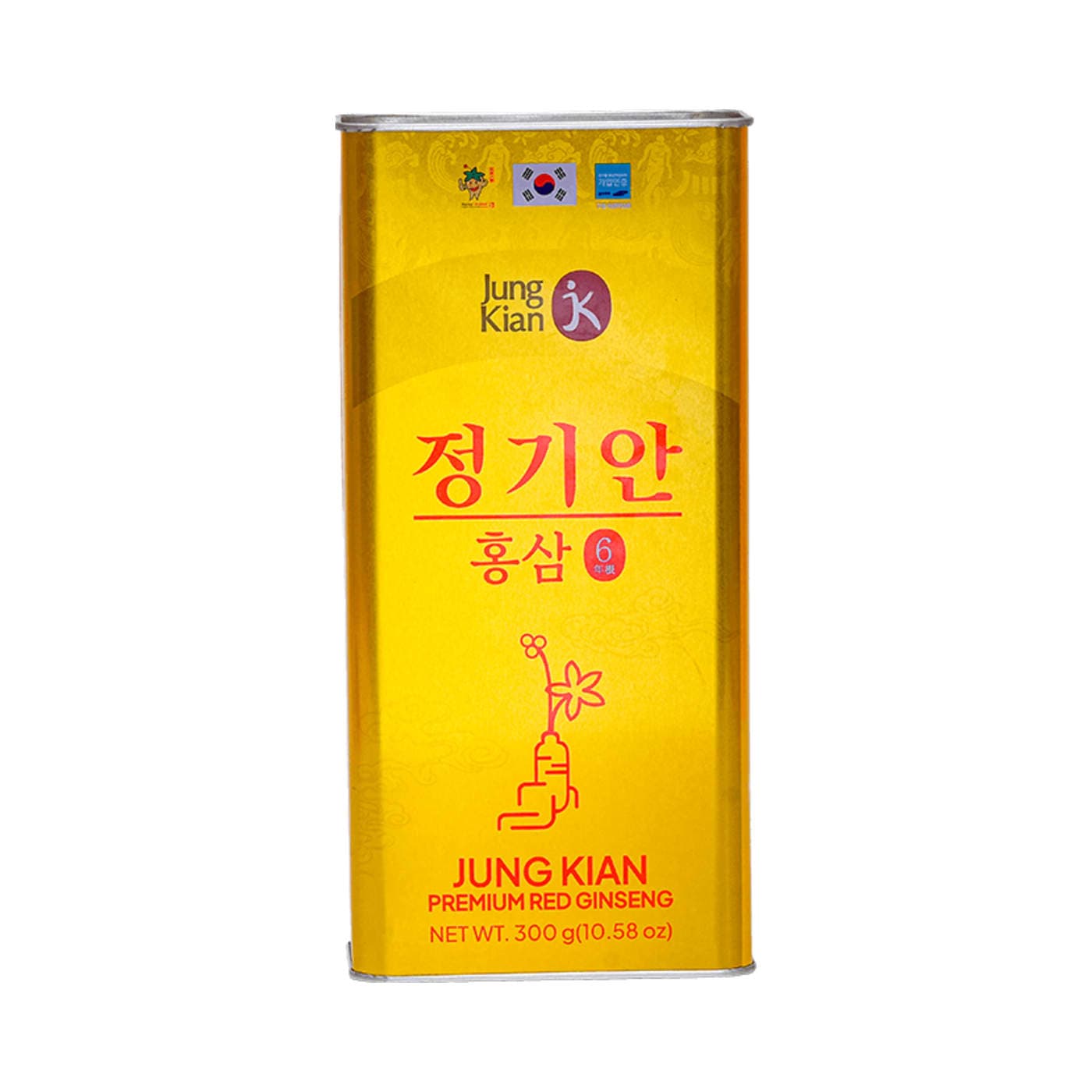 Hồng Sâm Củ Khô Cao Cấp Jung Kian 6 – Hộp 300g (11–20 Củ)