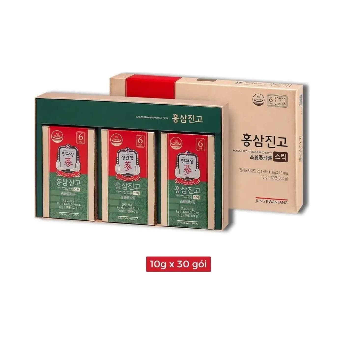 Tinh Chất Hồng Sâm Mật Ong Pha Sẵn KGC Mild Paste – Hộp 30 Gói x 10g