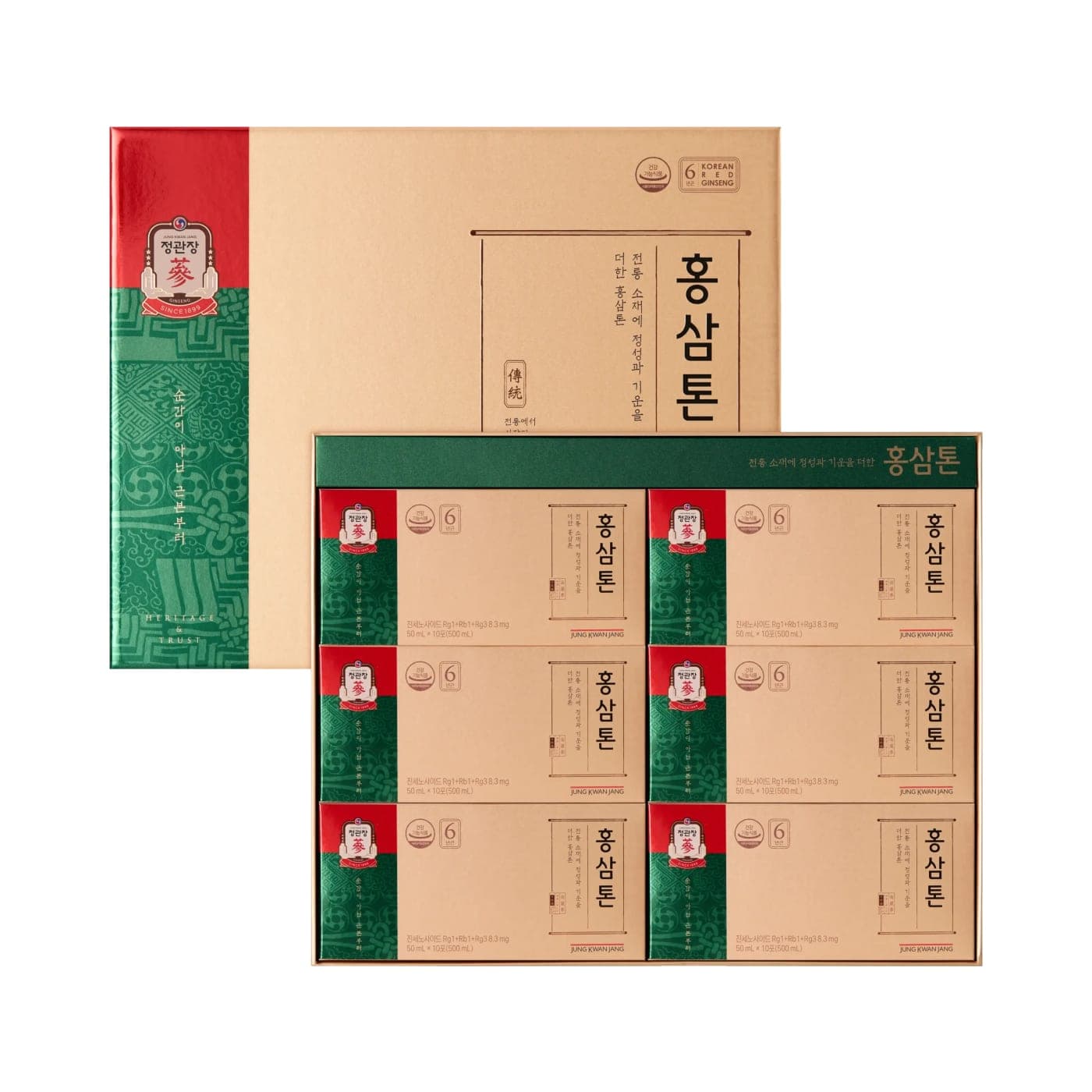 Nước Hồng Sâm Pha Sẵn KGC Tonic Original – Hộp 60 Gói x 50ml