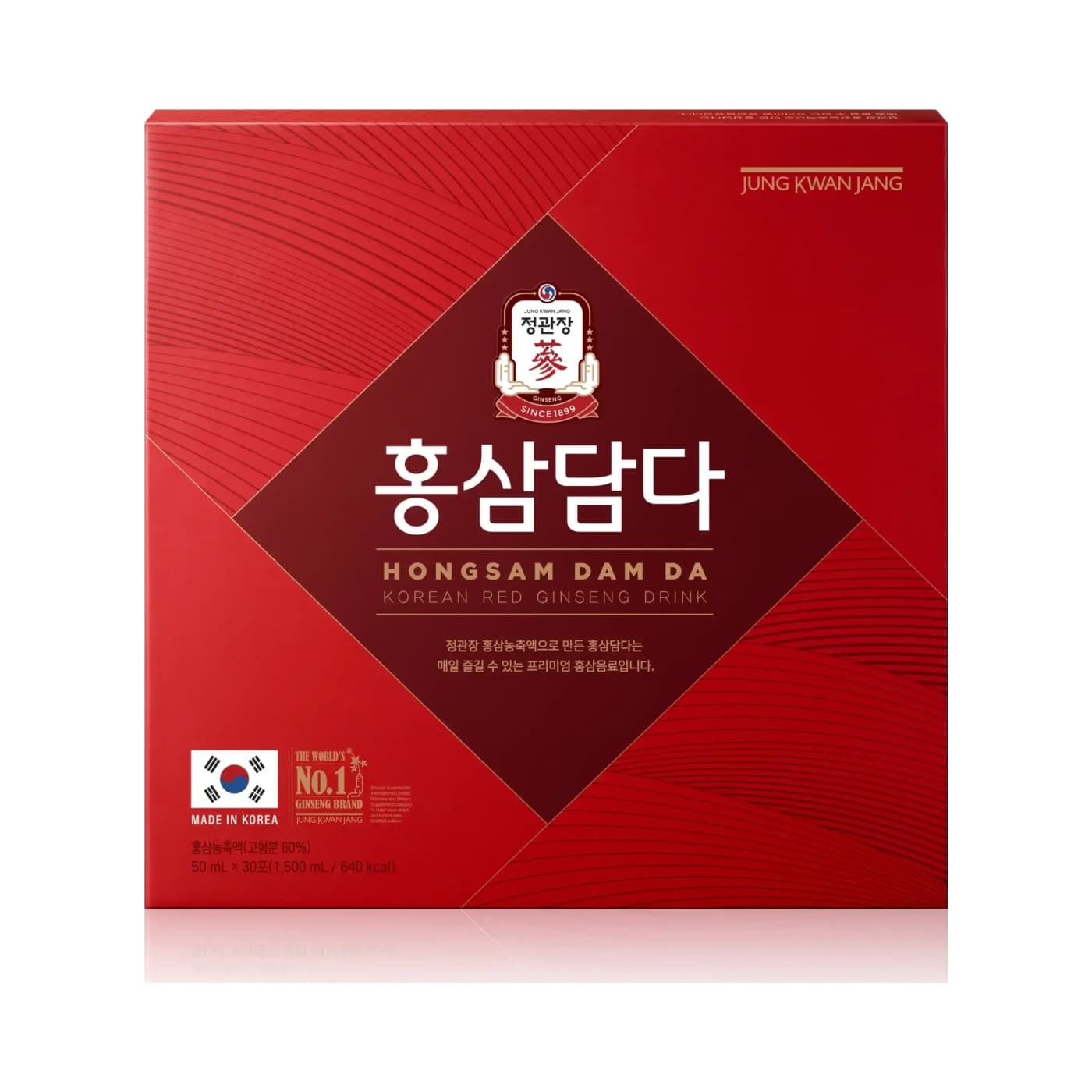 Nước Uống Hồng Sâm Dam Da – Hộp 30 Gói x 50ml