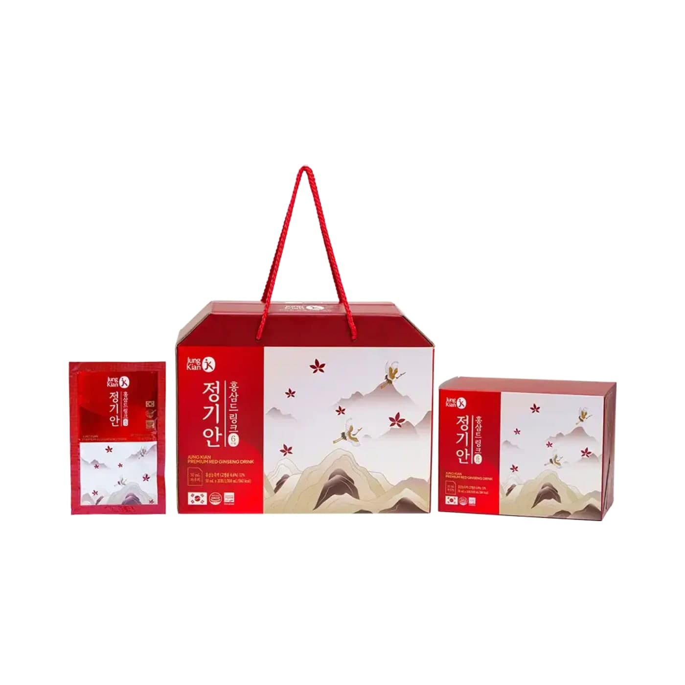 Nước Uống Hồng Sâm Jung Kian Premium 6 – Hộp 20 Gói x 50ml
