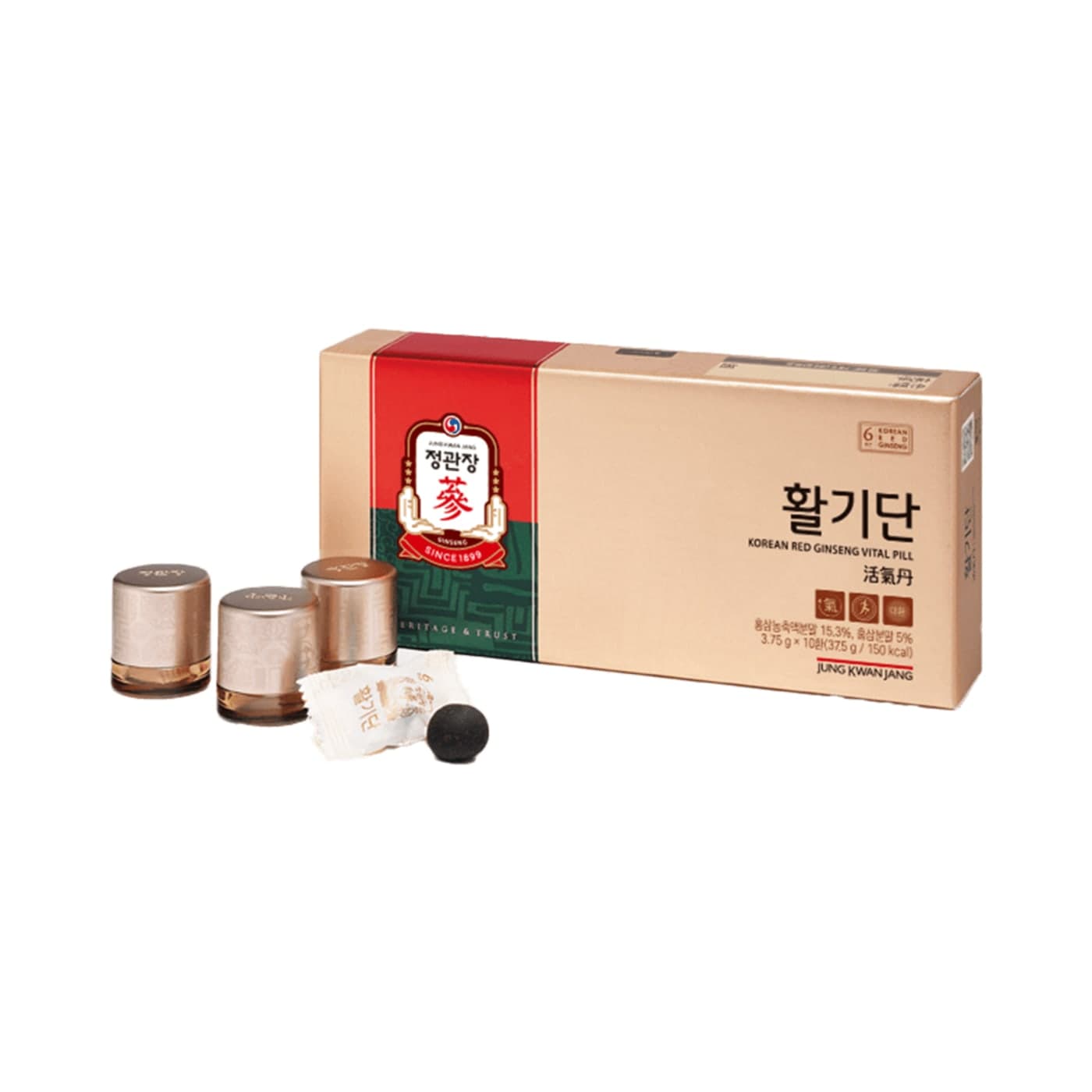 Viên Hồng Sâm KGC Vital Pills (Hwal Gi Dan) – Hộp 10 Viên x 3,75g