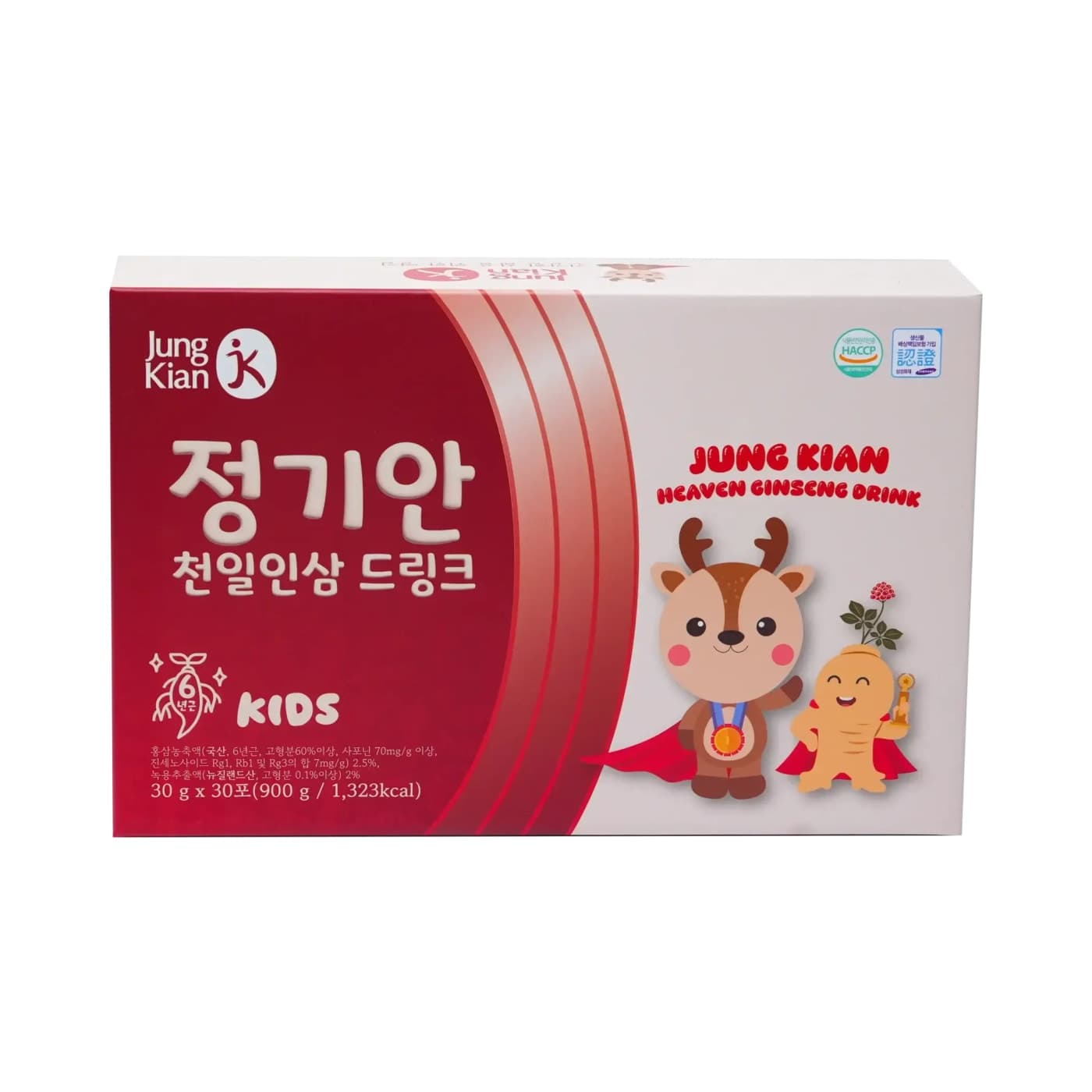 Nước Hồng Sâm Cho Bé Thiên Sâm Baby Lộc Nhung Jung Kian – Hộp 30 Gói x 30g