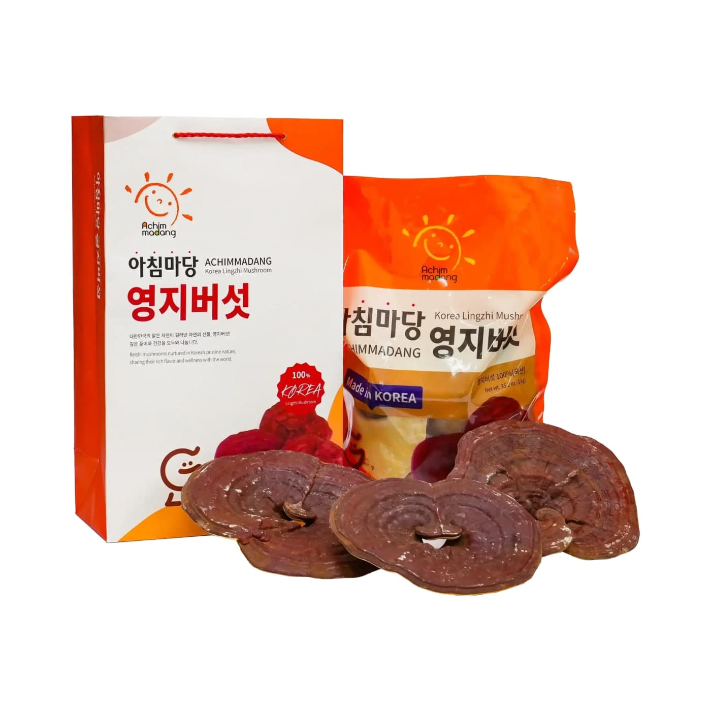 Nấm Linh Chi Achimmadang – Hộp 1kg (4–5 Cánh)